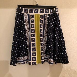Mini high waisted skirt